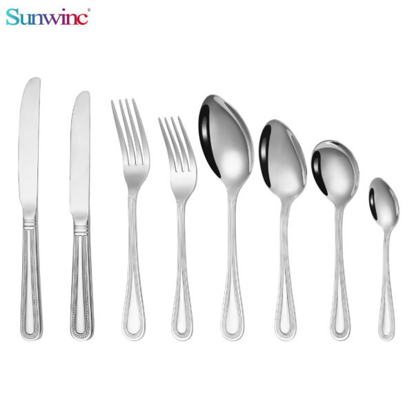 sw 007 high quality fork knife and spoon set stainless steel cutlery stainless steel flatware for restaurant (复制)