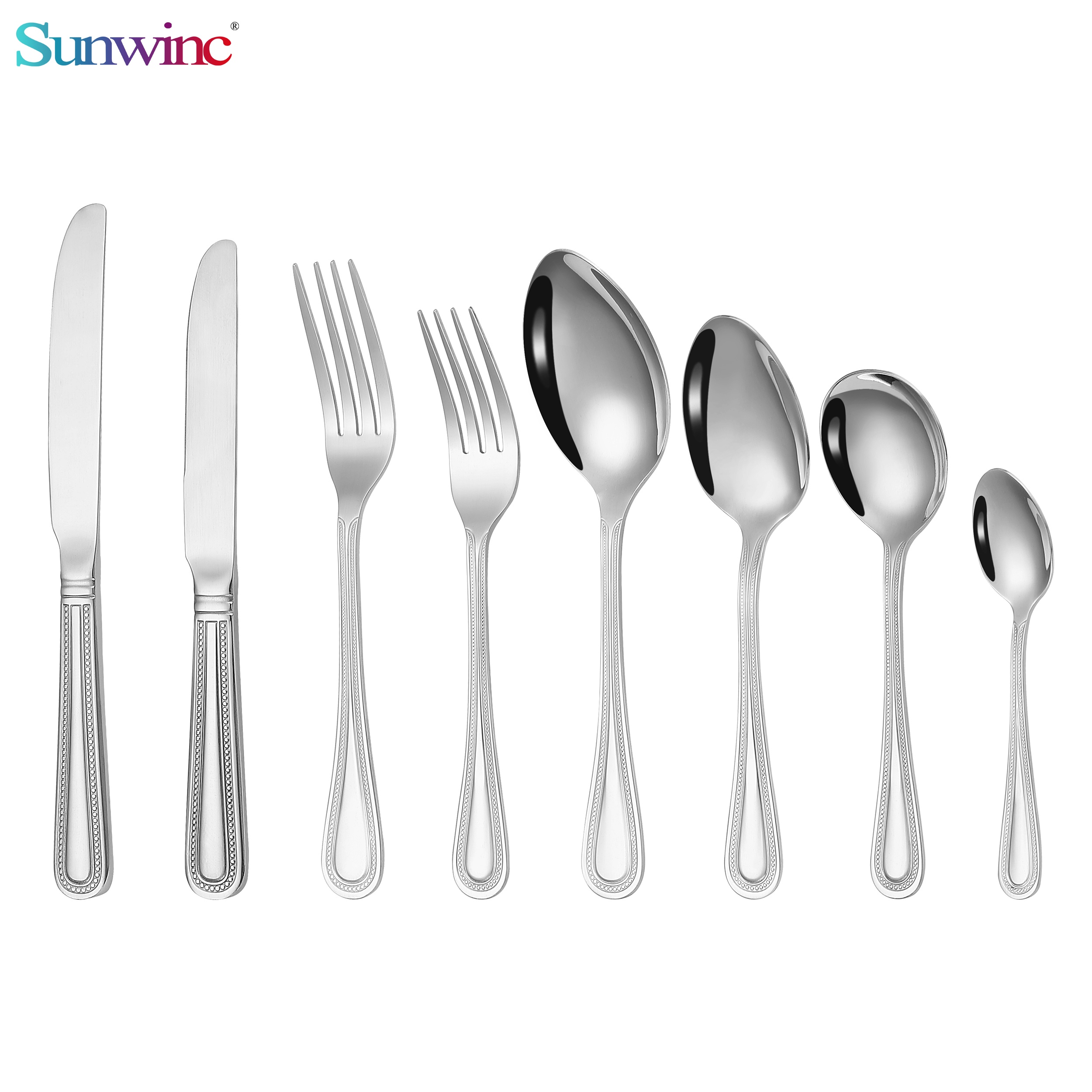 sw 007 high quality fork knife and spoon set stainless steel cutlery stainless steel flatware for restaurant (复制)