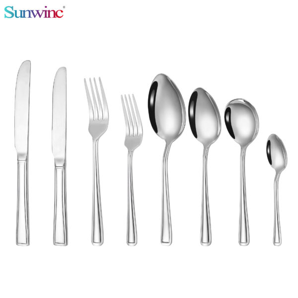 sw 007 high quality fork knife and spoon set stainless steel cutlery stainless steel flatware for restaurant (复制)