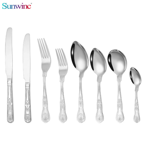 sw 007 high quality fork knife and spoon set stainless steel cutlery stainless steel flatware for restaurant (复制)