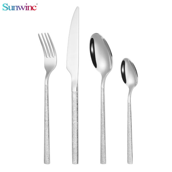 sw 007 stainless steel knife fork and spoon cutlery set