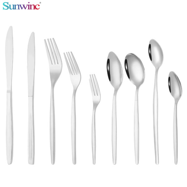 sw 007 high quality fork knife and spoon set stainless steel cutlery stainless steel flatware for restaurant (复制)