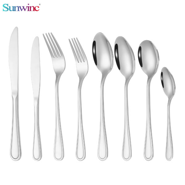 sw 007 high quality fork knife and spoon set stainless steel cutlery stainless steel flatware for restaurant (复制)