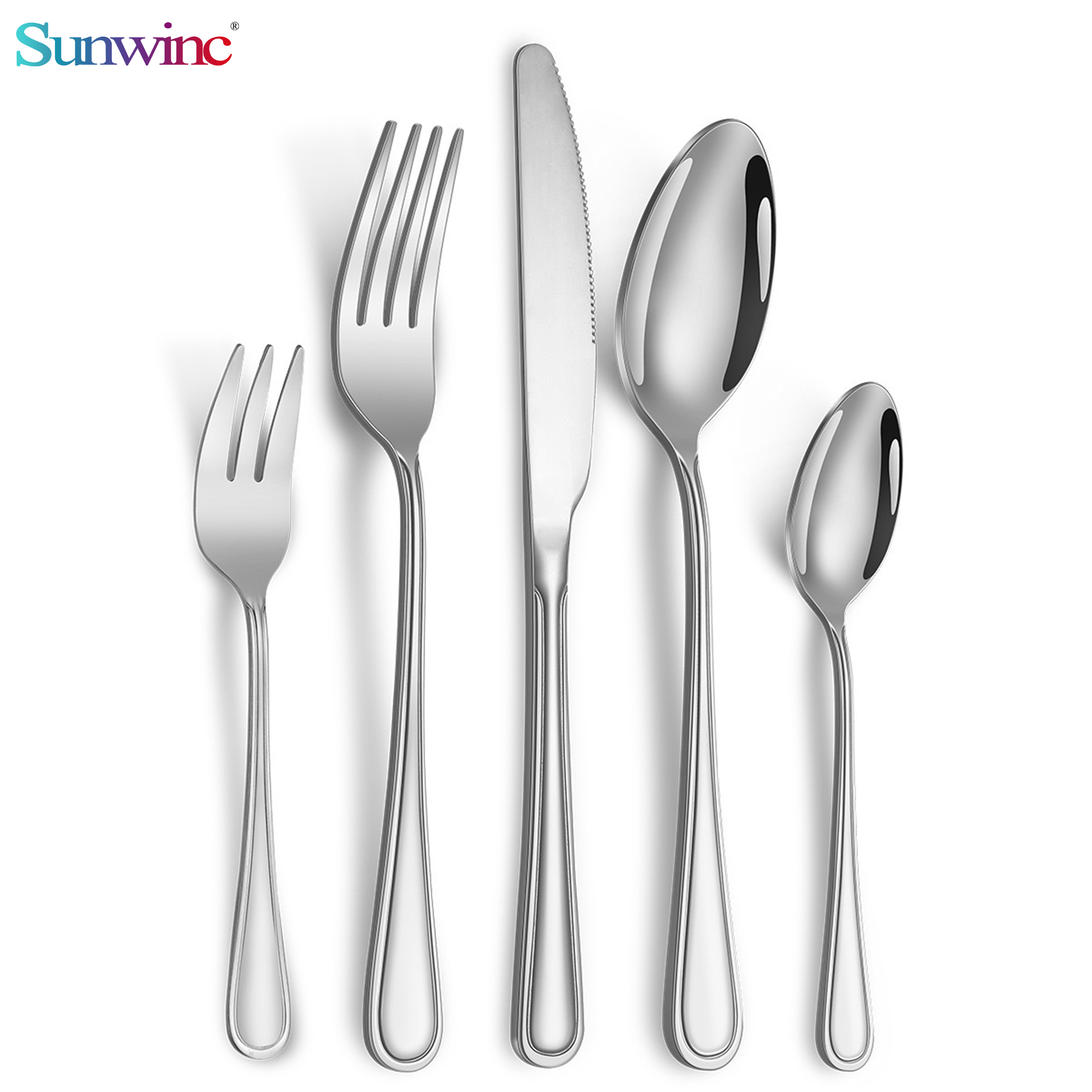 sw 007 high quality fork knife and spoon set stainless steel cutlery stainless steel flatware for restaurant (复制)