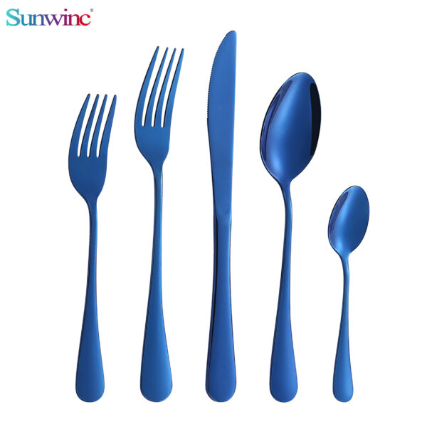 sw 014 tumble polish stainless steel hotel cutlery sets flatware sets