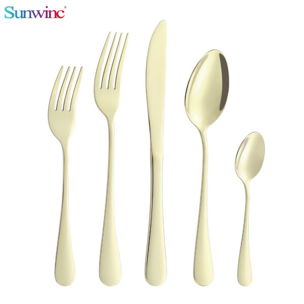 sw 014 tumble polish stainless steel hotel cutlery sets flatware sets