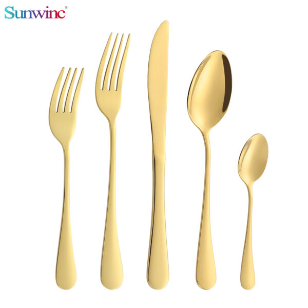 sw 014 tumble polish stainless steel hotel cutlery sets flatware sets