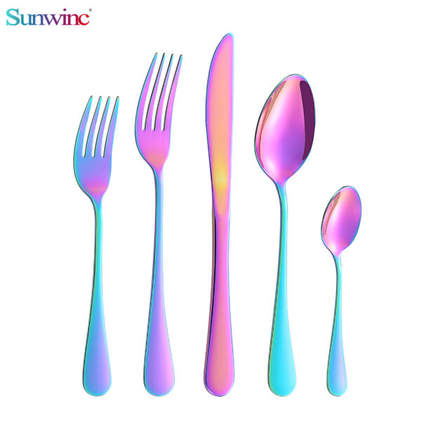 sw 014 tumble polish stainless steel hotel cutlery sets flatware sets