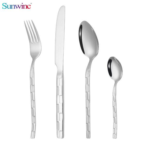 sw 007 high quality fork knife and spoon set stainless steel cutlery stainless steel flatware for restaurant (复制)