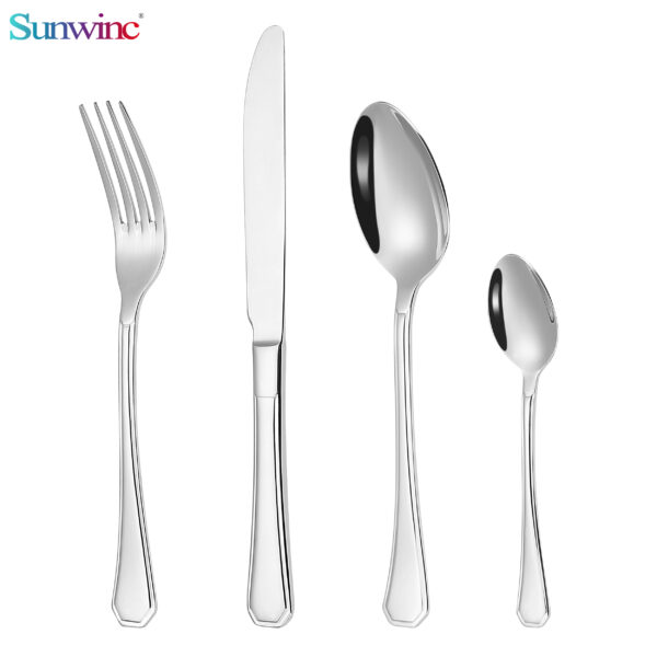 sw 007 trending products 2024 new arrivals martillos 304 acero inoxidable cuchillo tenedor y cuchara juego cubiertos