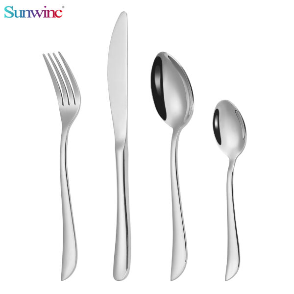 sw 044 trending products 2024 new arrivals hammers 304 stainless steel knife fork and spoon set cutlery