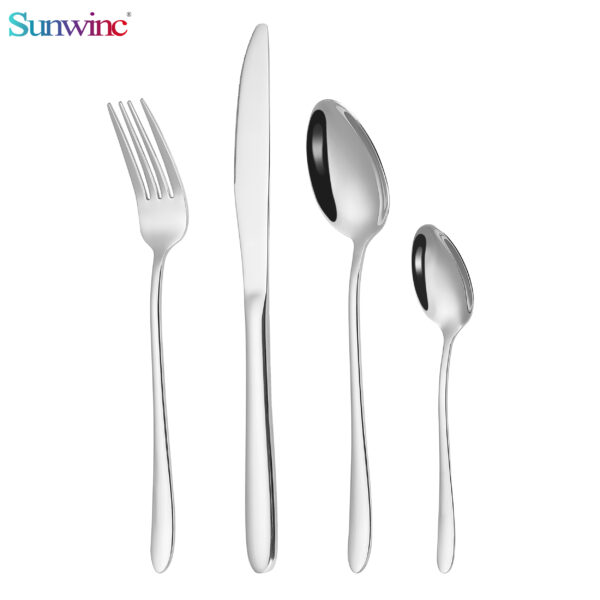 sw 044 trending products 2024 new arrivals hammers 304 stainless steel knife fork and spoon set cutlery