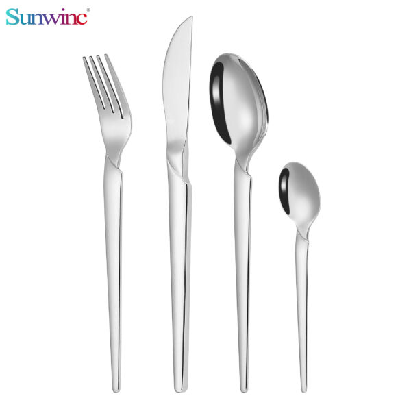 sw 044 trending products 2024 new arrivals hammers 304 stainless steel knife fork and spoon set cutlery