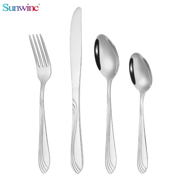 trending products 2024 new arrivals hammers 304 stainless steel knife fork and spoon set cutlery