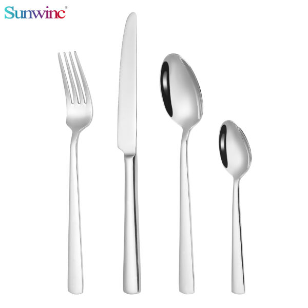 sw 044 trending products 2024 new arrivals martillos 304 acero inoxidable cuchillo tenedor y cuchara juego cubiertos