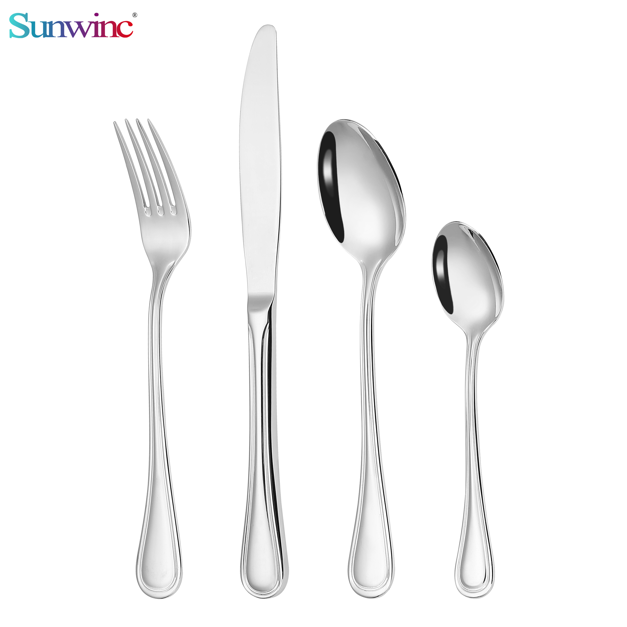 sw 044 trending products 2024 new arrivals hammers 304 stainless steel knife fork and spoon set cutlery