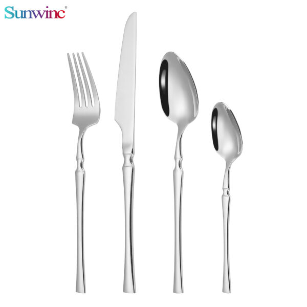 sw 044 trending products 2024 new arrivals hammers 304 stainless steel knife fork and spoon set cutlery