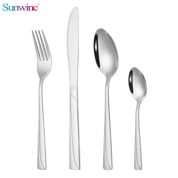 sw 044 trending products 2024 new arrivals hammers 304 stainless steel knife fork and spoon set cutlery