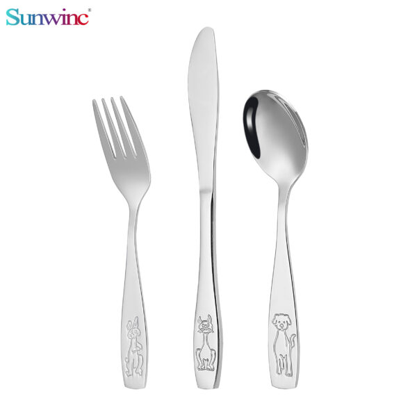 sw 044 trending products 2024 new arrivals hammers 304 stainless steel knife fork and spoon set cutlery