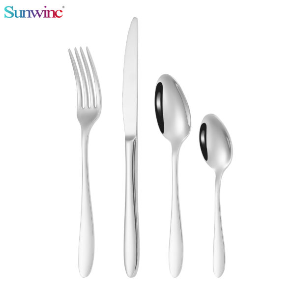 sw 044 trending products 2024 new arrivals hammers 304 stainless steel knife fork and spoon set cutlery