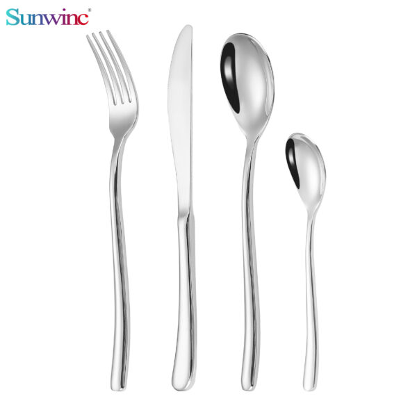 sw 044 trending products 2024 new arrivals hammers 304 stainless steel knife fork and spoon set cutlery