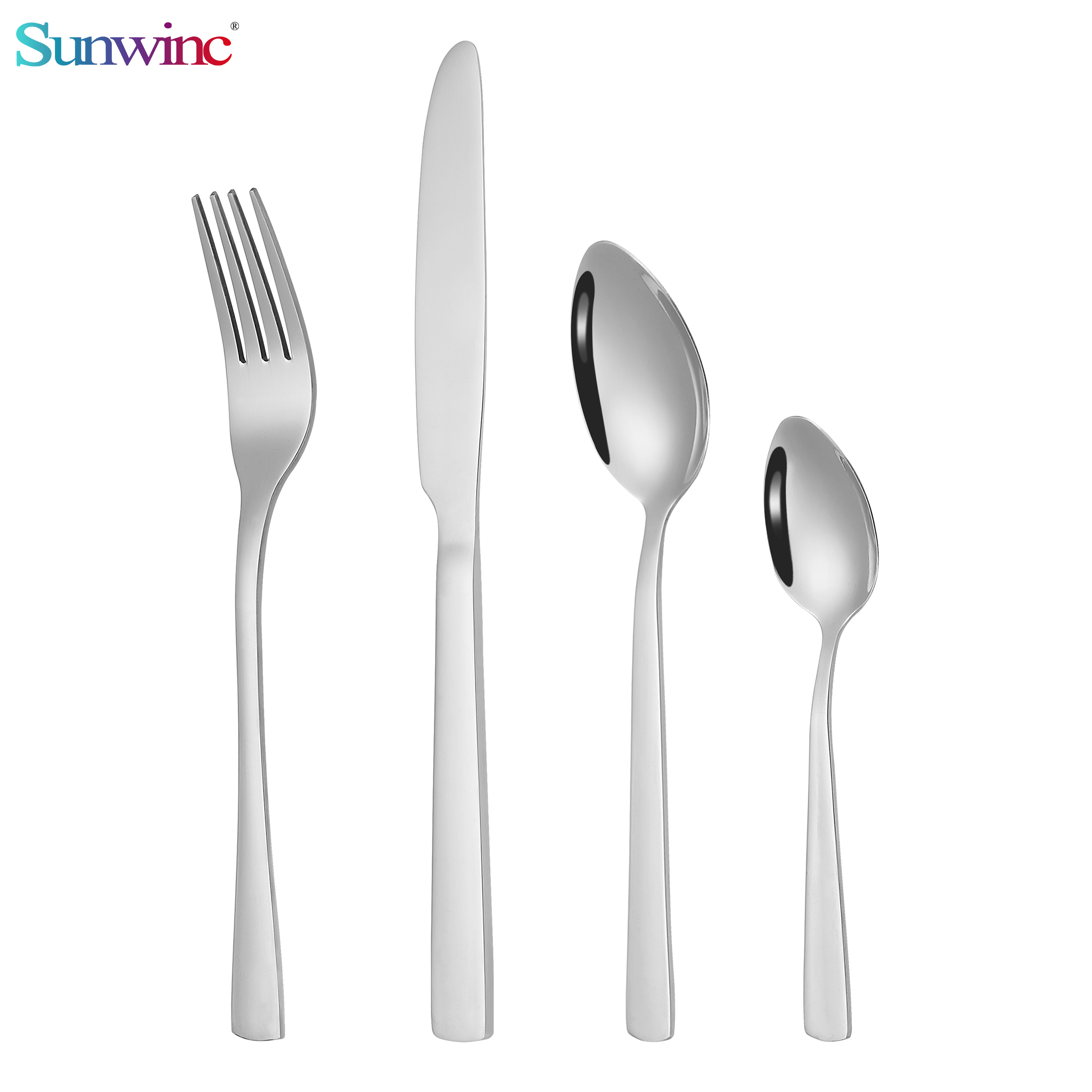 sw 044 trending products 2024 new arrivals martillos 304 acero inoxidable cuchillo tenedor y cuchara juego cubiertos