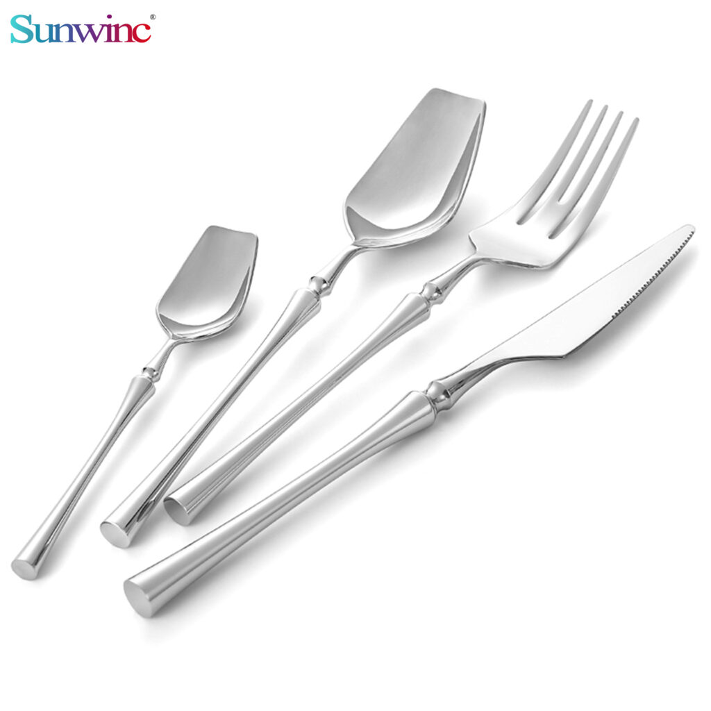 sw 044 trending products 2024 new arrivals hammers 304 stainless steel knife fork and spoon set cutlery