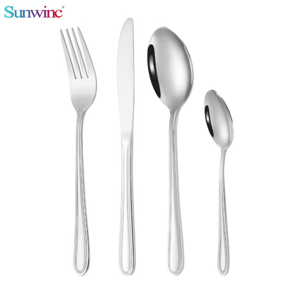 sw 044 trending products 2024 new arrivals hammers 304 stainless steel knife fork and spoon set cutlery