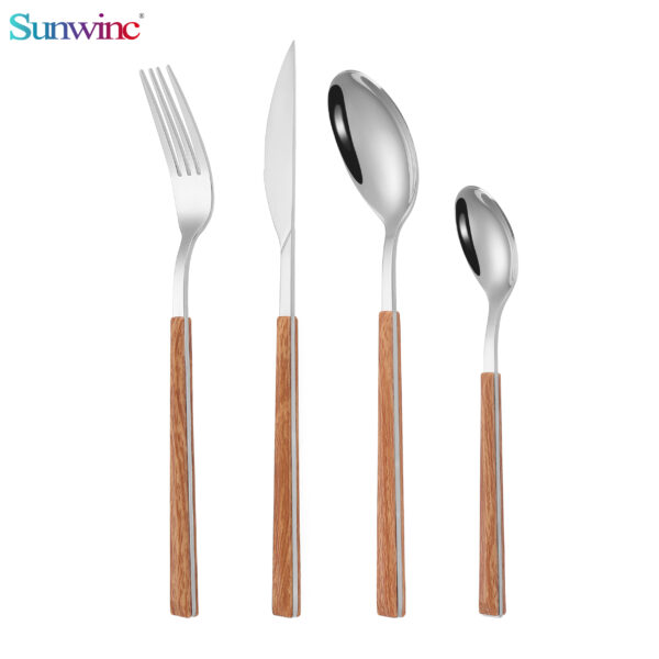 sw 044 trending products 2024 new arrivals martillos 304 acero inoxidable cuchillo tenedor y cuchara juego cubiertos