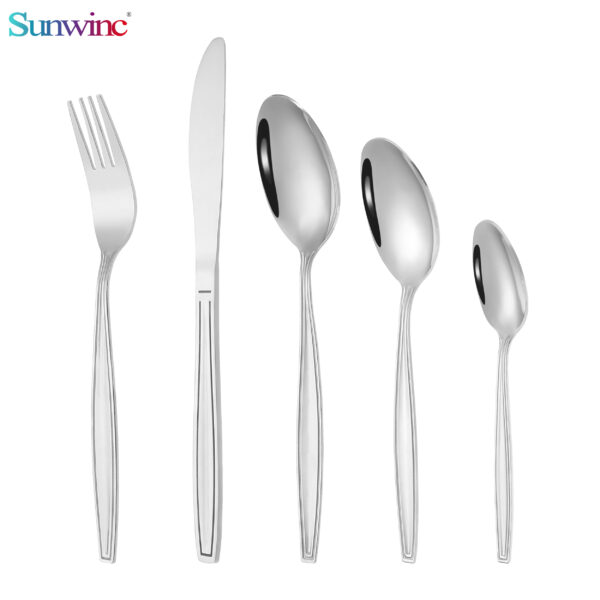 sw 044 trending products 2024 new arrivals martillos 304 acero inoxidable cuchillo tenedor y cuchara juego cubiertos