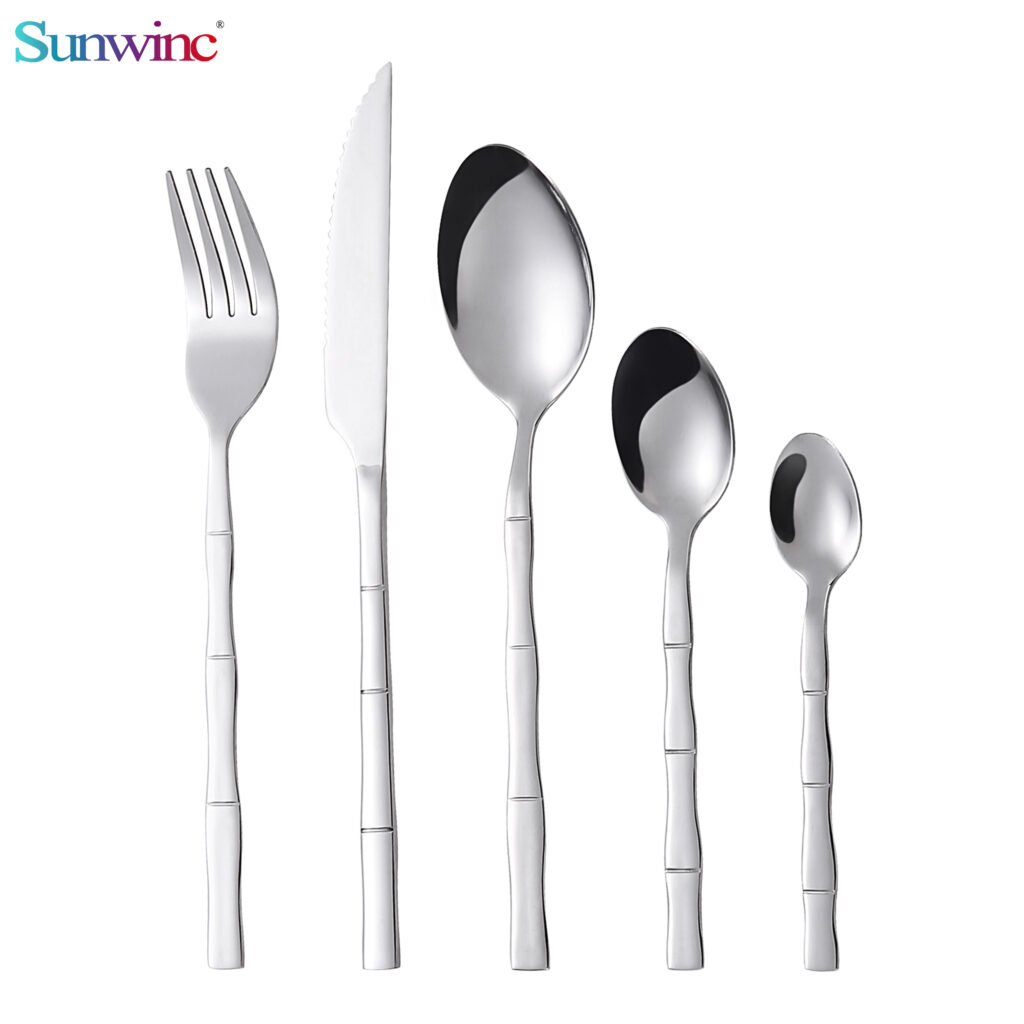 sw 044 trending products 2024 new arrivals hammers 304 stainless steel knife fork and spoon set cutlery