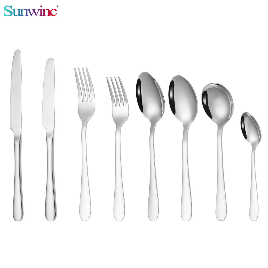 sw 044 trending products 2024 new arrivals hammers 304 stainless steel knife fork and spoon set cutlery